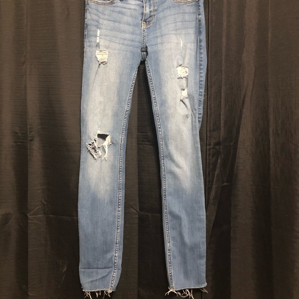 Low rise super skinny jeans
